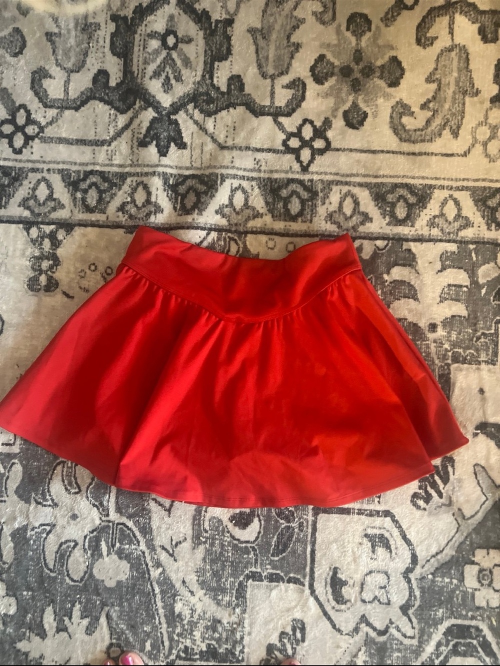 art class Bright Red Girls' Flared Skort